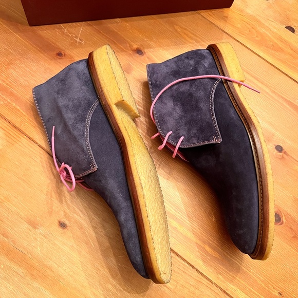 Mens To Boot New York Navy Suede Desert Chukka Boots size 8.5 - Picture 3 of 8